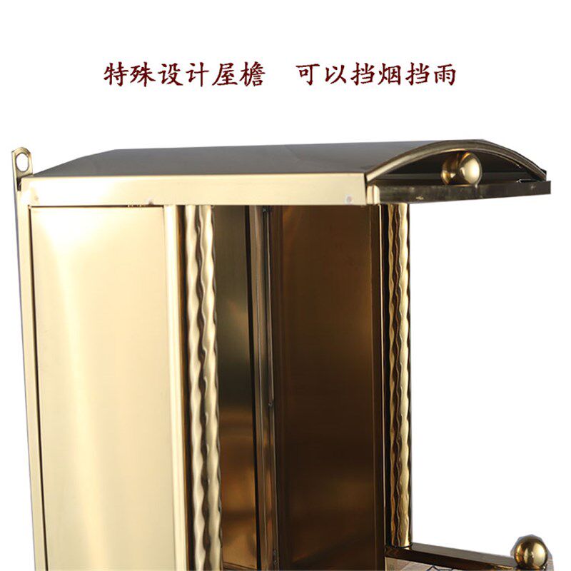 不号钢金色带帽檐佛龛佛柜佛台挂墙台锈供奉壁挂壁龛大面家用挡雨