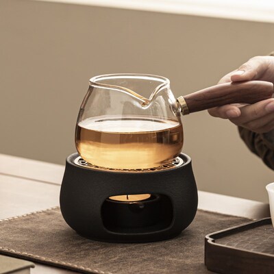 粗陶蜡烛烘茶炉炒茶烤茶炉陶瓷茶叶提香器功夫茶具醒茶温茶炉