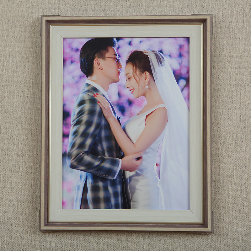 森德相福16至24照婚纱照送洗照片30a3a4组合挂墙结婚寸全家框定制