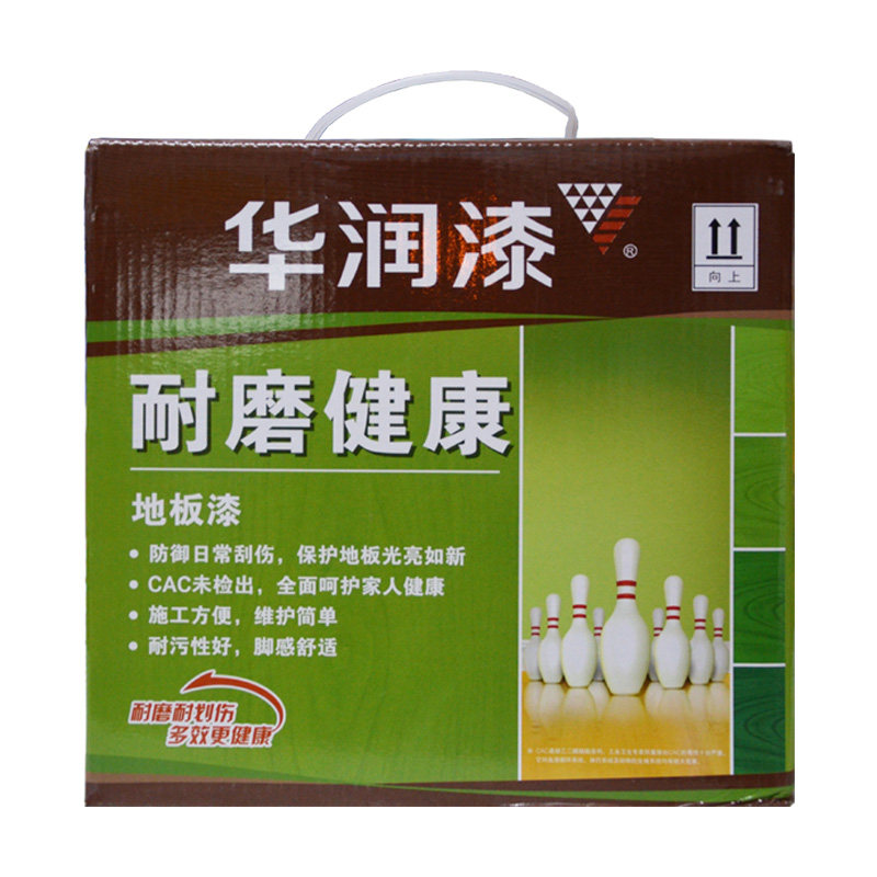 华润漆地板漆 耐磨健康抗划伤亮光 半哑光实木地板漆 家具漆4KG