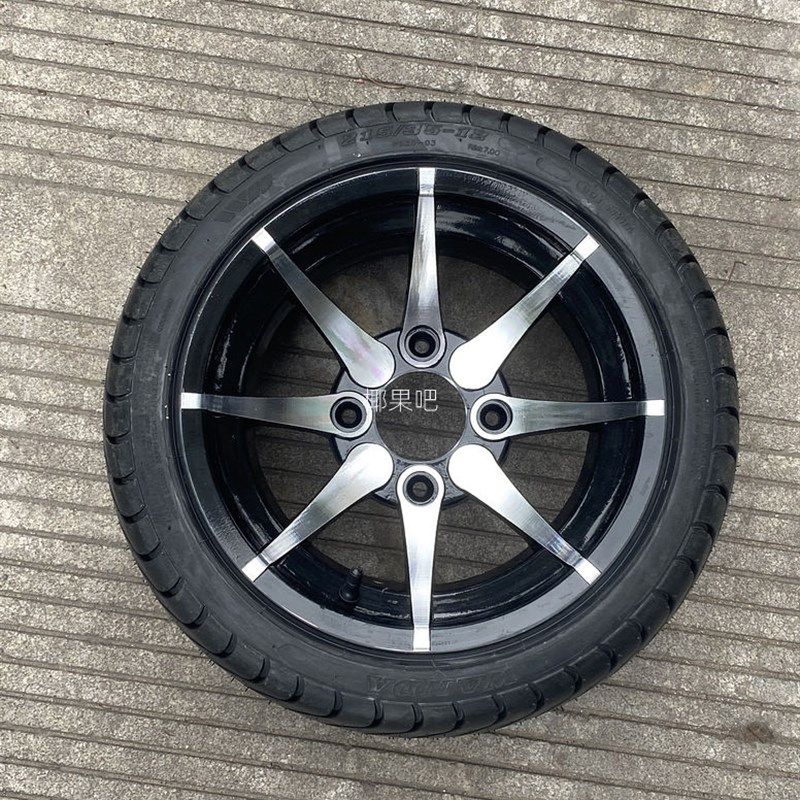 改装四轮车轮-沙滩卡丁车踏板车215/35件12公路轮胎配毂215/40-12