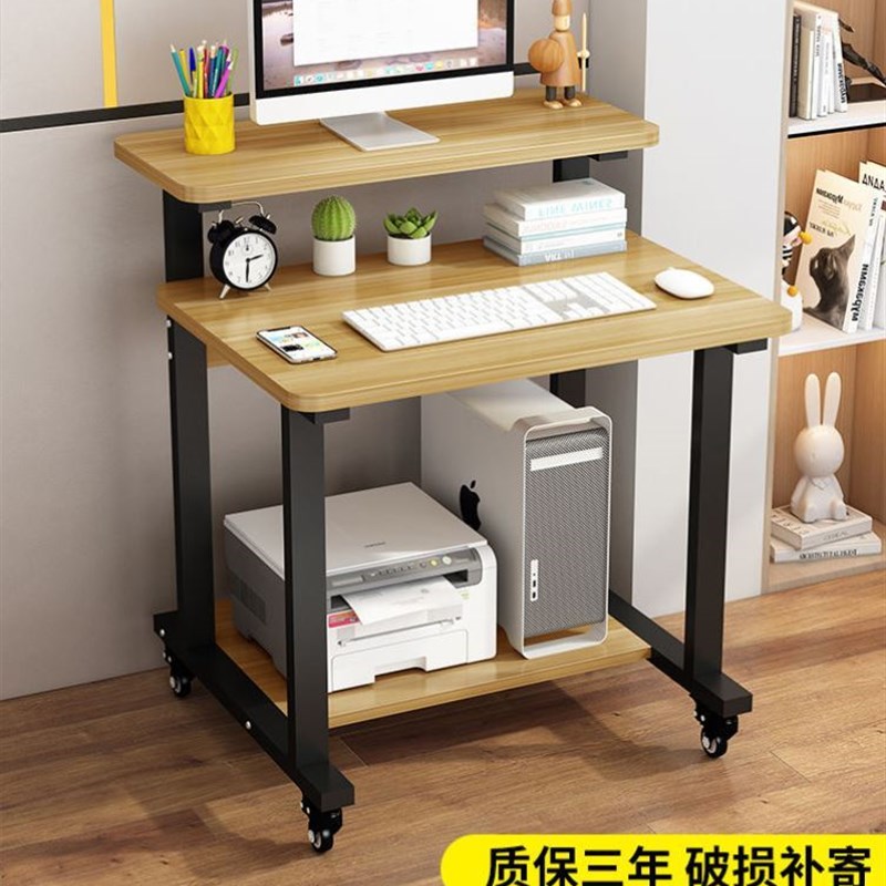 电脑桌台式家用小户型作移动卧室桌子屋易出租简单人工可学习书桌