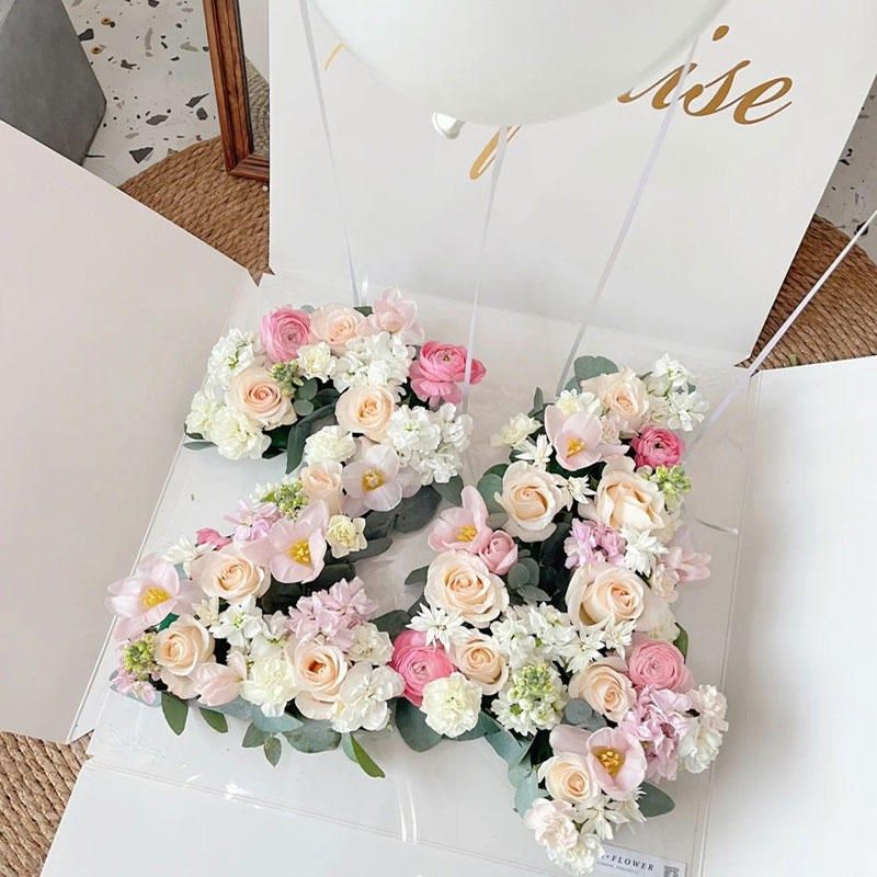 数字惊喜生盒城日礼盒花束鲜花速递全国同花配送上海广州北京深圳