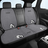 汽车坐垫夏季 通用车内高级感车垫夏天 亚麻后排单片座套?椅垫四季