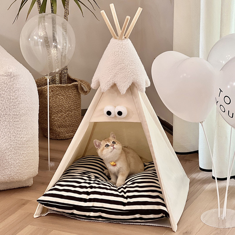 宠物帐篷猫窝猫咪半封闭式可折洗冬季保暖窝狗窝中小型犬耶诞房子,宠物/宠物食品及用品,猫窝/屋/帐篷/沙发,淘宝优惠券,粉丝福利购,淘宝优惠卷
