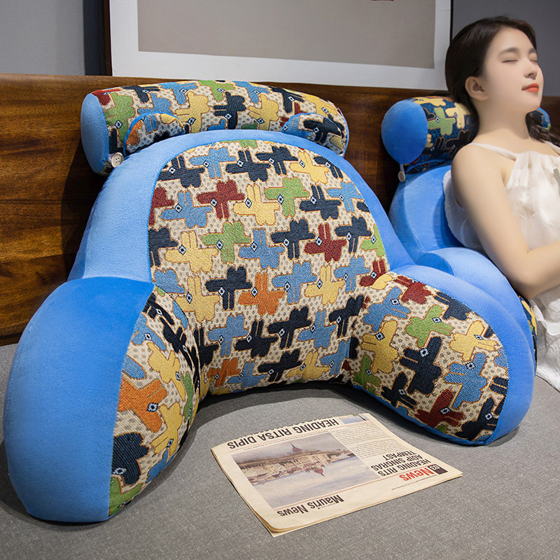 卡通床头软包大靠背沙发靠垫学生宿舍枕头床上看书护腰垫靠枕抱枕,居家布艺,床头靠垫,淘宝优惠券,粉丝福利购,淘宝优惠卷