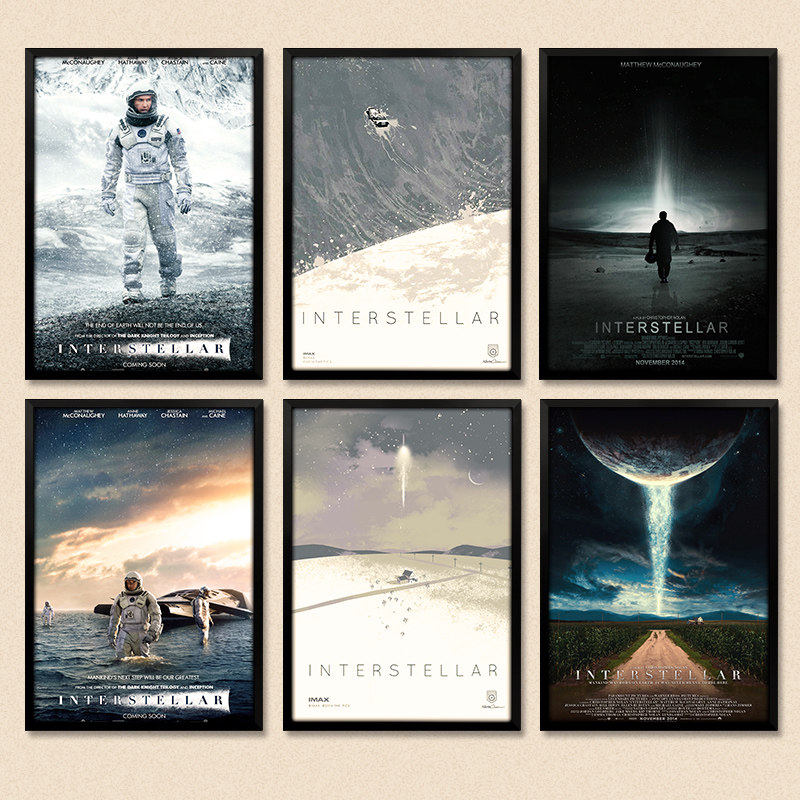 星际穿越海报诺兰科幻电影马修麦康纳餐宾客厅馆相框装饰挂画墙画,家居饰品,现代装饰画,淘宝优惠券,粉丝福利购,淘宝优惠卷