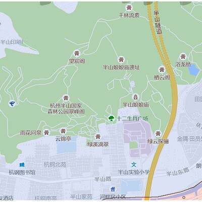 拱墅区地图1.15m杭州市折叠家用高清办公室书房新款装饰画墙贴