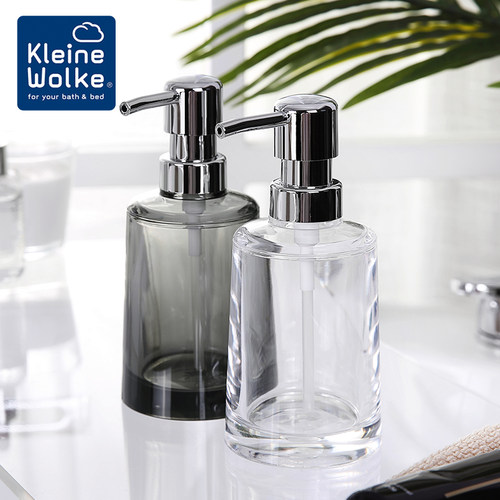 Kleine Wolke进口透明塑料洗手液瓶子皂液按压洗发水沐浴露分装瓶