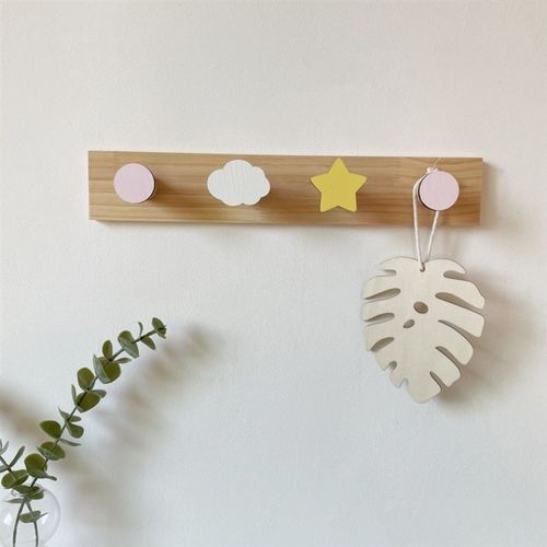 创意实木可爱风挂钩儿童房创意挂钩衣挂意家居软装公主房墙饰装饰