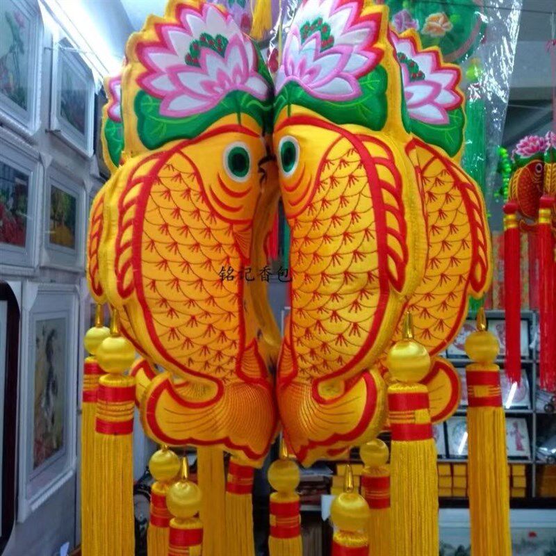 爆款 地区特色工艺品会议展厅装饰品/婚庆吉祥刺绣饰品/