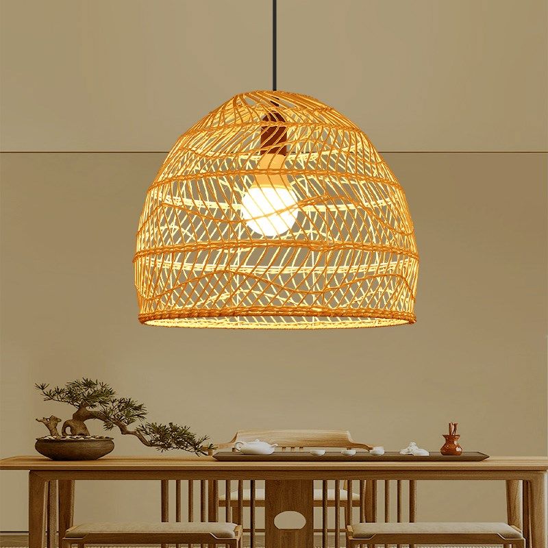 东南亚餐厅茶室侘寂风民宿造型吊灯创意个性艺术店铺商用藤编灯罩,家装灯饰光源,酒店/宴会厅/餐饮吊灯,淘宝优惠券,粉丝福利购,淘宝优惠卷
