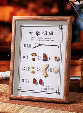 中草药标本中空相框药膳礼物