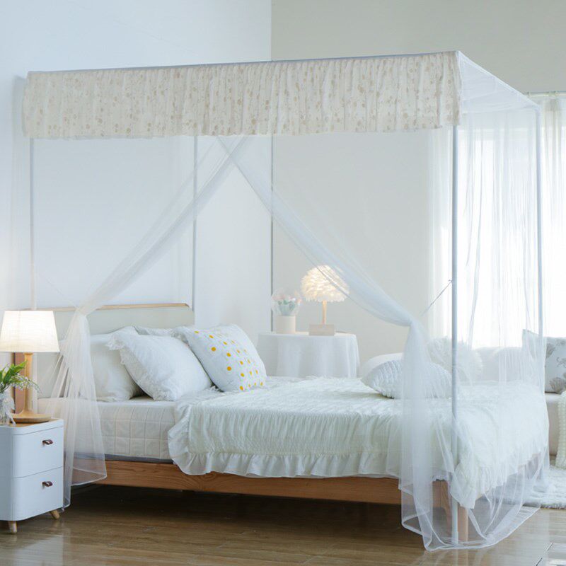 新款A类家用卧室蚊帐 全罩式落地蚊帐 单人床出租屋防蚊床上蚊帐