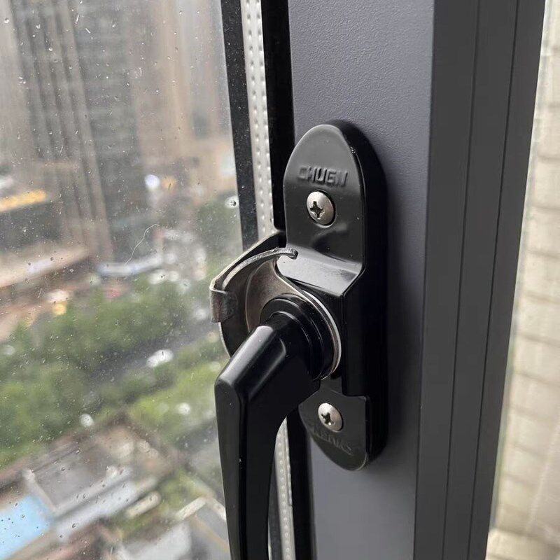 加厚不锈钢门窗月牙锁铝合金塑钢推拉平移阳台玻璃窗搭扣半月勾
