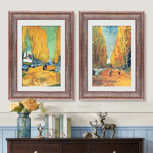 实木大相框挂墙欧式复古16 24寸30寸卡纸装裱创意挂墙油画框定做