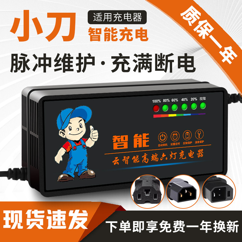 琳茵适用小刀电动车电瓶充电器48V20AH60V72V20A小刀电动车充电器