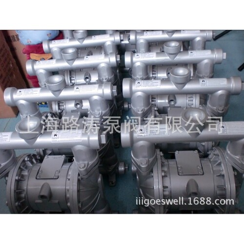 供应QBY3-80/100LF铝合金四氟膜气动隔膜泵/QBY3-100L气动隔膜泵