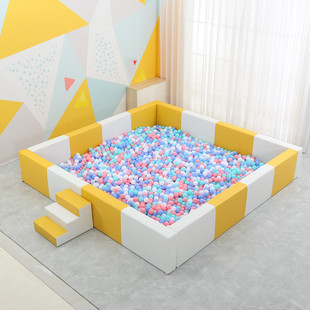儿童早教软体海洋球池围栏游乐场家用室内波波池沙池防撞软包球池