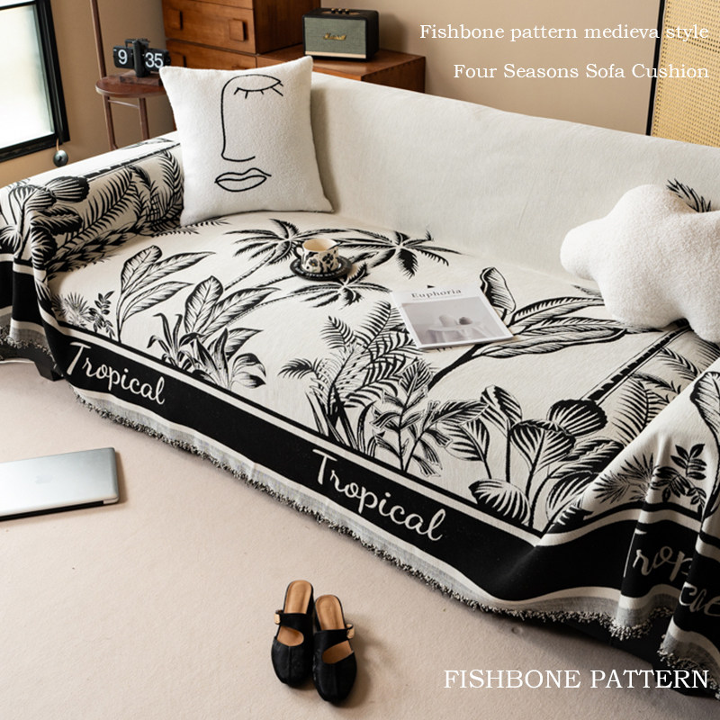 沙发盖布雪尼尔沙发巾中古风四季通用一片全盖式沙发套罩毯沙发垫,居家布艺,沙发垫,淘宝优惠券,粉丝福利购,淘宝优惠卷