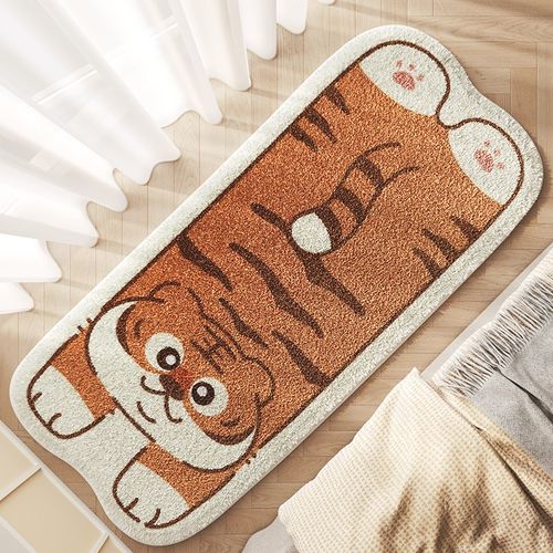 卧室床边毯儿童房间卡通床下床前地垫异形仿羊绒加厚女孩地毯客厅