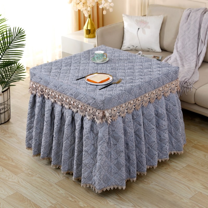 冬季夹棉烤火桌罩正方形冬季加厚电取暖火炉桌罩家用麻将机套欧式,居家布艺,烤火罩,淘宝优惠券,粉丝福利购,淘宝优惠卷