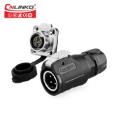 9芯电线电缆连接器 凌科工业防水16mm接插头插座LP16