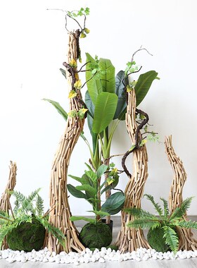 木质创意树干客厅装饰摆件落地家居客厅玄关软装摆件乔迁新居礼品