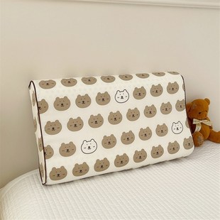 2025新款A类60支全棉贡缎乳胶枕枕套橡胶枕头套高低叠石桥家纺