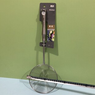 可物0615漏勺不锈钢商用一体成型油炸捞面条火锅勺大号笊篱线漏