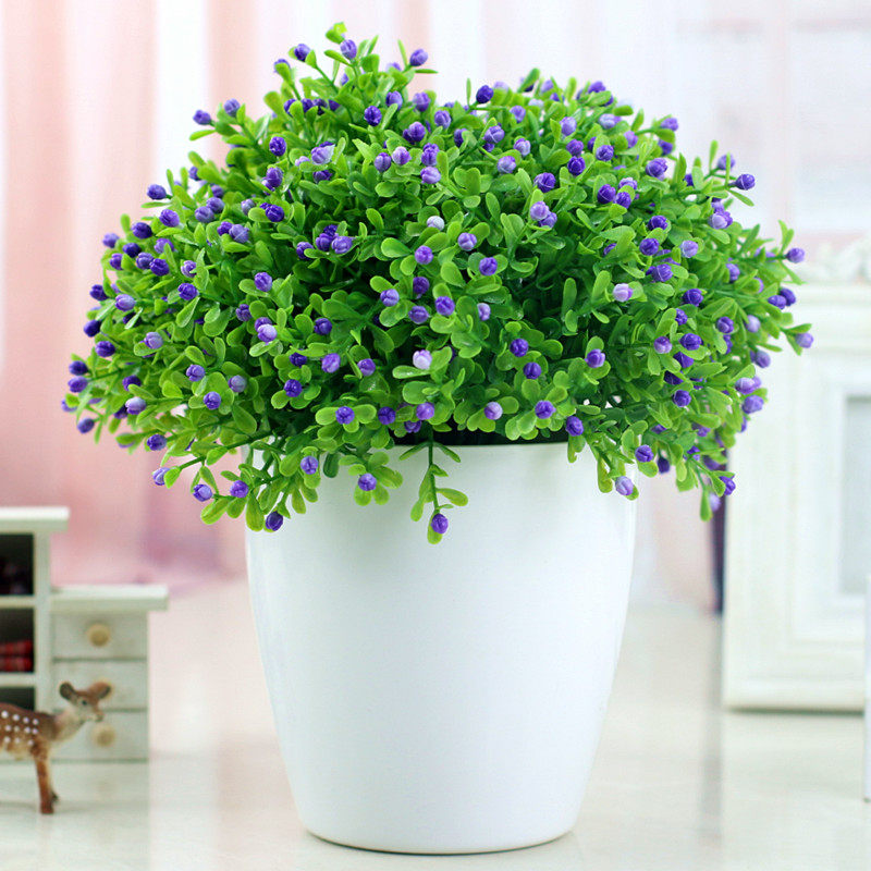 仿真绿植小盆栽 家居客厅摆设摆件 桌面装饰迷你假花仿真花草盆景