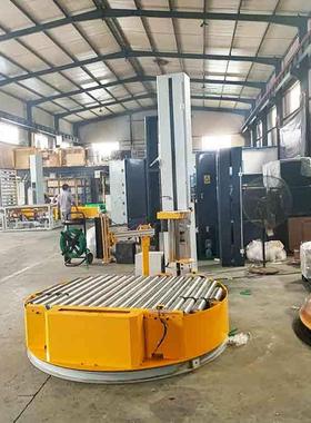 山东在线缠绕机(H)TP2000FZ转盘式在线包装输送线码垛机