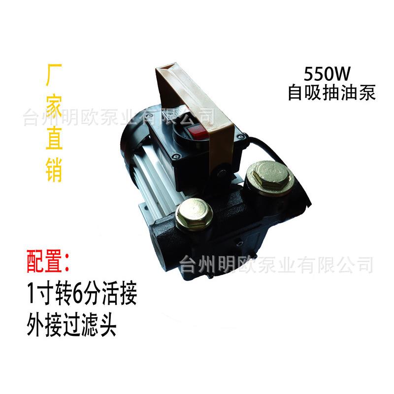 柴油抽油泵自吸抽油机电动抽油泵加油泵双出油口550w220v价