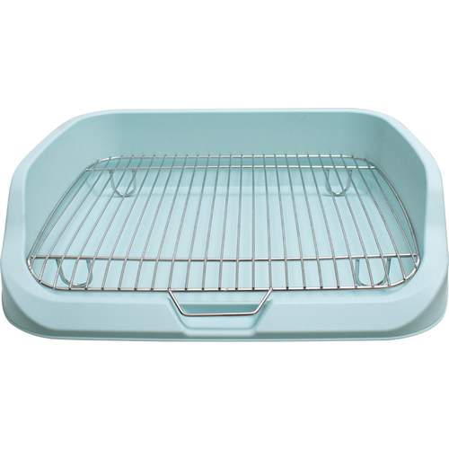 狮狮家不锈钢狗厕所中小型犬比熊泰迪防踩屎宠物厕所狗尿垫盆