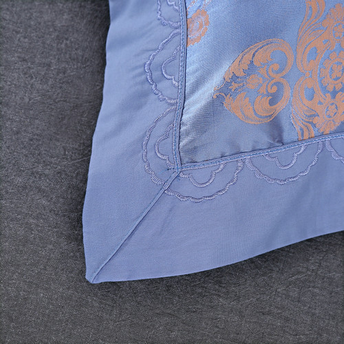 全棉贡缎枕套一对包邮纯棉提花绣花单人枕头套大红婚庆4874通用