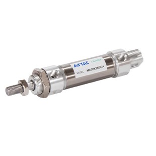 亚德客不锈钢迷你气缸小型 20X10X20X25X30X50X100X125X150S MA16