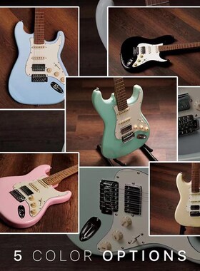 Sqoe电吉他 SEST600/700西班牙ST单摇电吉他单单双初学套装