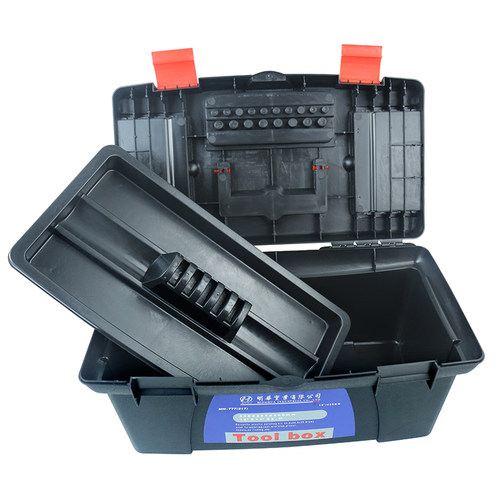 美术生专用工具箱16寸大号国画水粉颜料收纳箱大容量多工能塑料箱