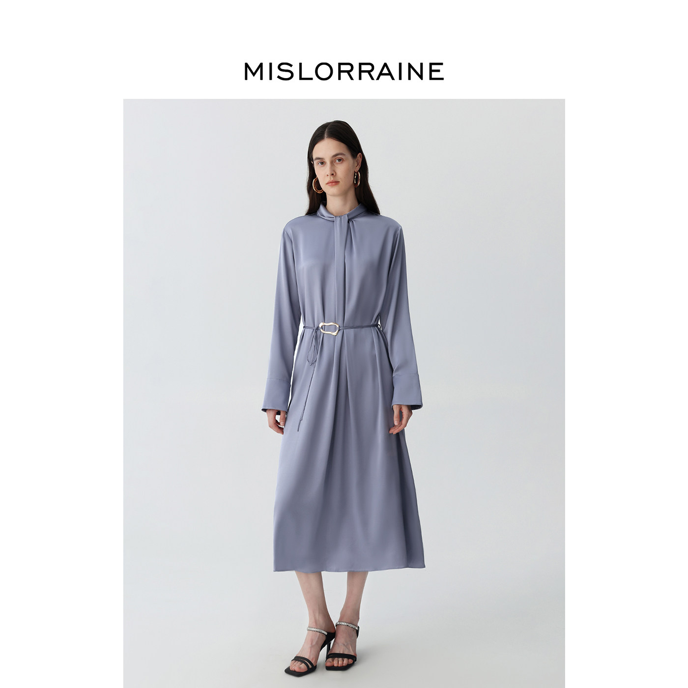 MISLORRAINE22真丝修身连衣裙
