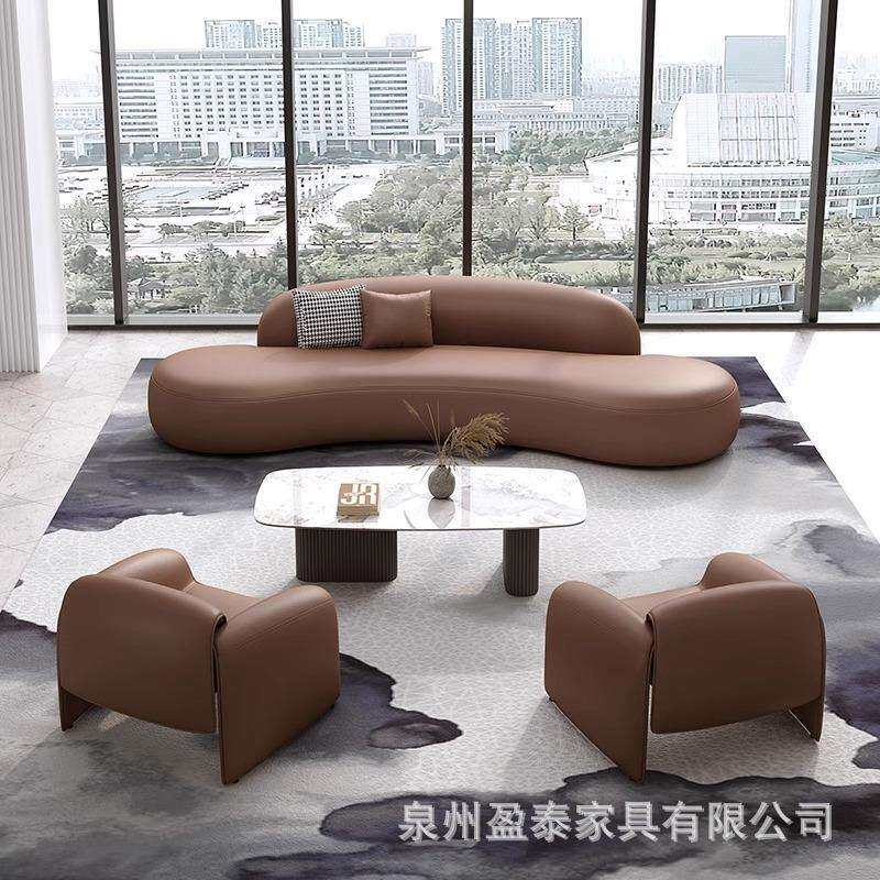 售楼处部洽谈沙发桌椅组合轻奢休息区休闲简约会客区商务接待沙发