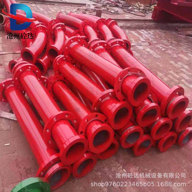 混凝土地泵用DN125*3000*6个厚超高压泵管 内壁淬火烤漆泵管