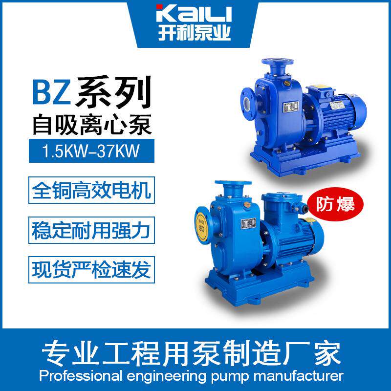 全厂家现货自吸泵BZ直联式铸铁抽水机稳定耐用强劲离心泵农用