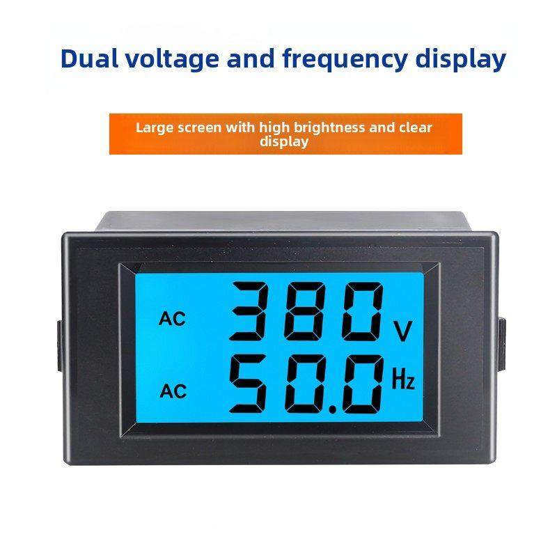 发电数显电压表频机率表单相幸福如初11050V22V三相380V0Hz测试仪