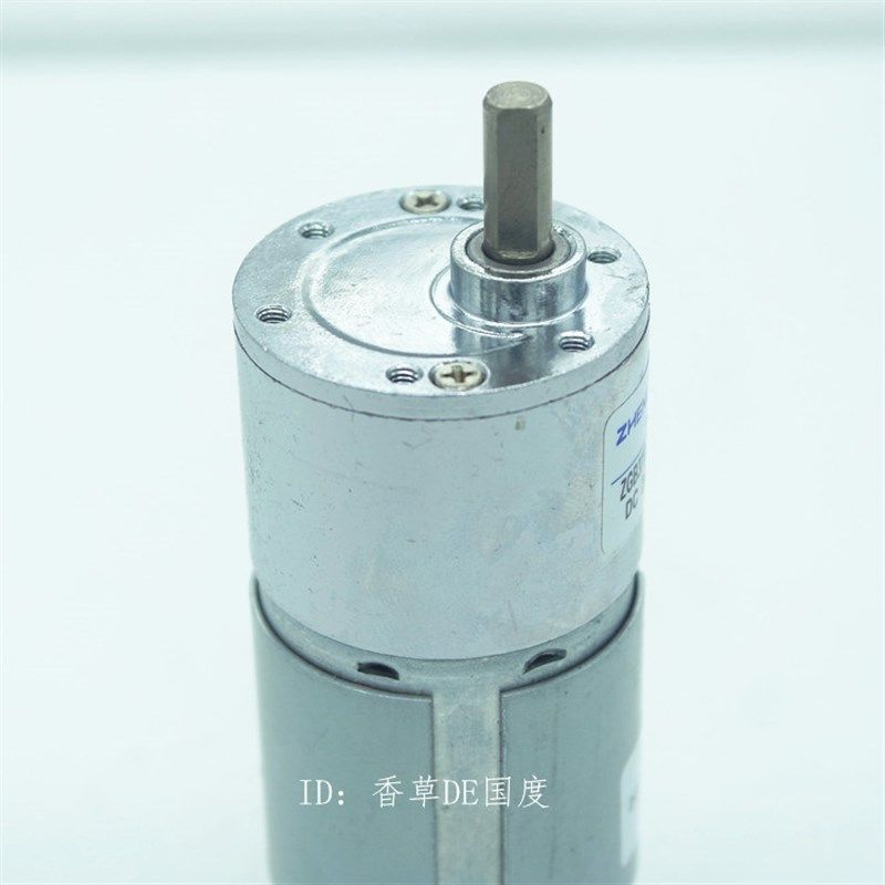 ZHENG//ZYTD555/直流永磁齿轮减速电机/马达ZGB37RH/12V/120R图片