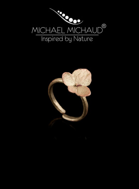 MichaelMichaud花朵戒指女复古