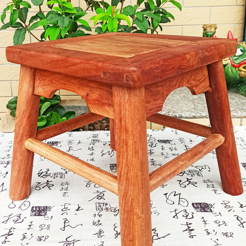 缅甸花矮小方凳梨小凳子红木方凳凳矮实木凳子板凳矮家用小木凳