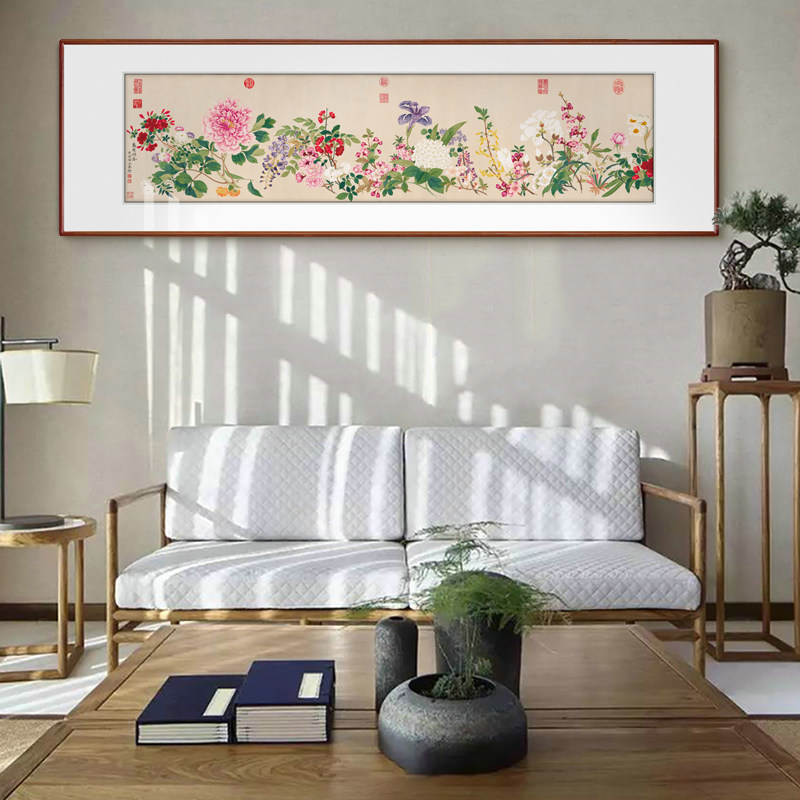 【十年老店挂万维城钱有同春图工笔画花鸟】画国画客厅装饰画