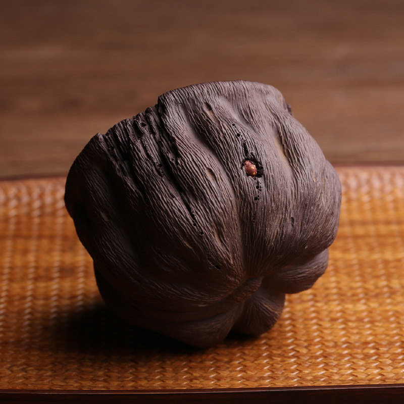 精品紫砂茶宠摆件莲蓬陈真全手工莲子壶承盖托置壶垫茶玩茶具可养