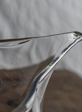 奇高蓝色手工高硼硅耐热玻璃质感佳泡茶公道杯分茶器品茗咖啡品杯