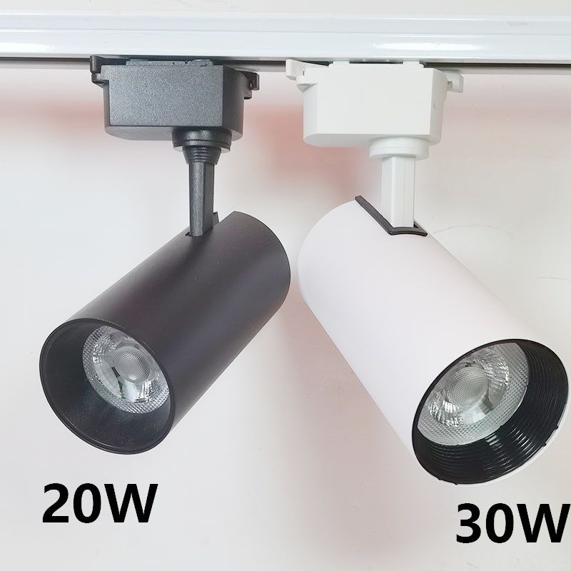 LED防眩射1灯5WW0W30240W直筒款服饰家具展厅轨道灯二线220v